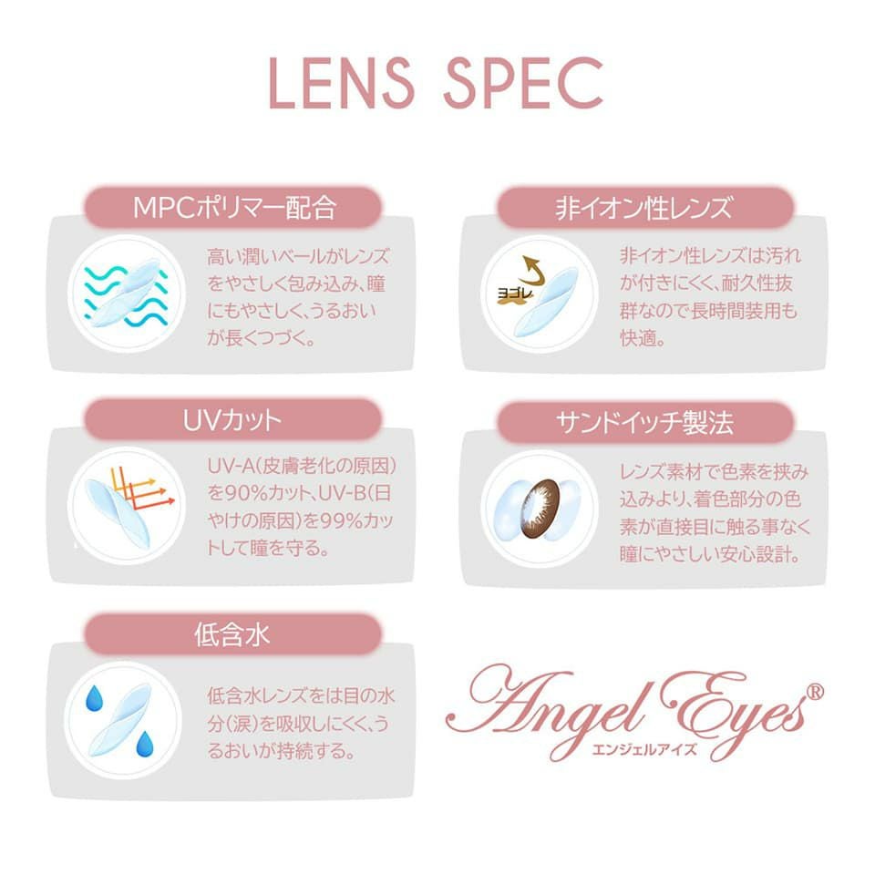 エンジェルアイズ2ウィークUVM6枚入の商品スペックについて