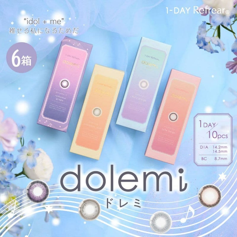 =LOVE(イコラブ)まいかちゃんカラコン「ワンデーリフレア ドレミ (1DAY Refrear dolemi) 」6箱セット